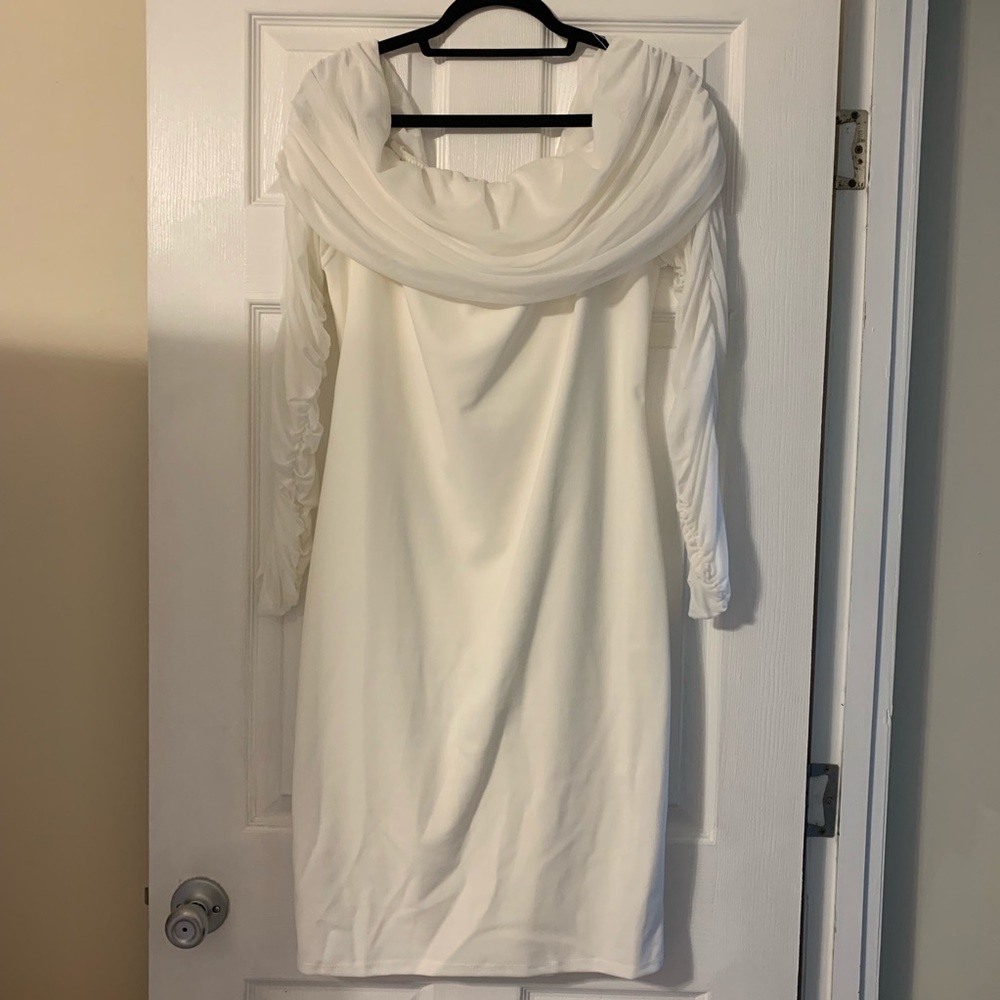 white off the shoulder dress‼️Not For Sale‼️